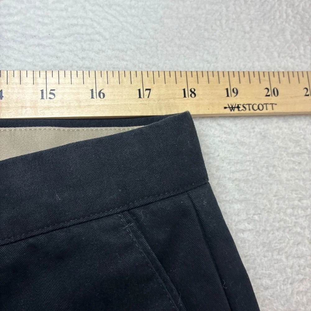 Dockers D4 Chino Pants Men 36x34 Black‎ True Relaxed Flat Front Business NWT